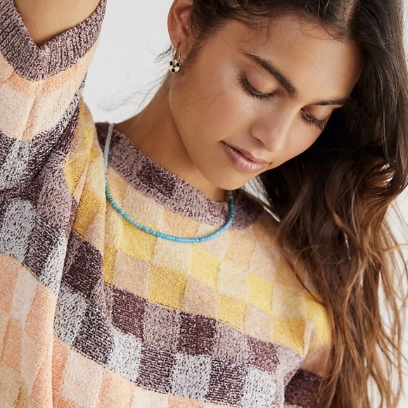 Free People short sleeve chenille sweater - Picture 5 of 10